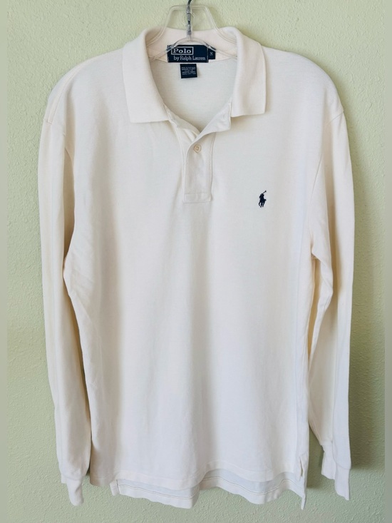 Polo Ralph Lauren Other - Vintage Polo Ralph Lauren Collared Off White Long Sleeve Shirt Size: Medium